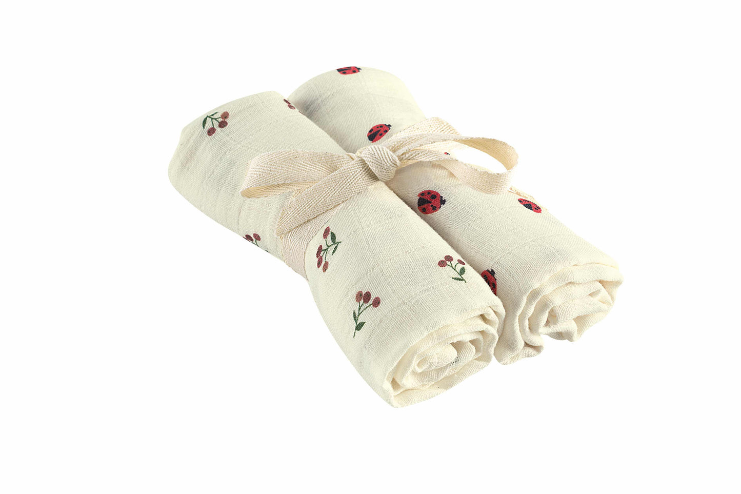 Muslin nappies beetle 2-pack