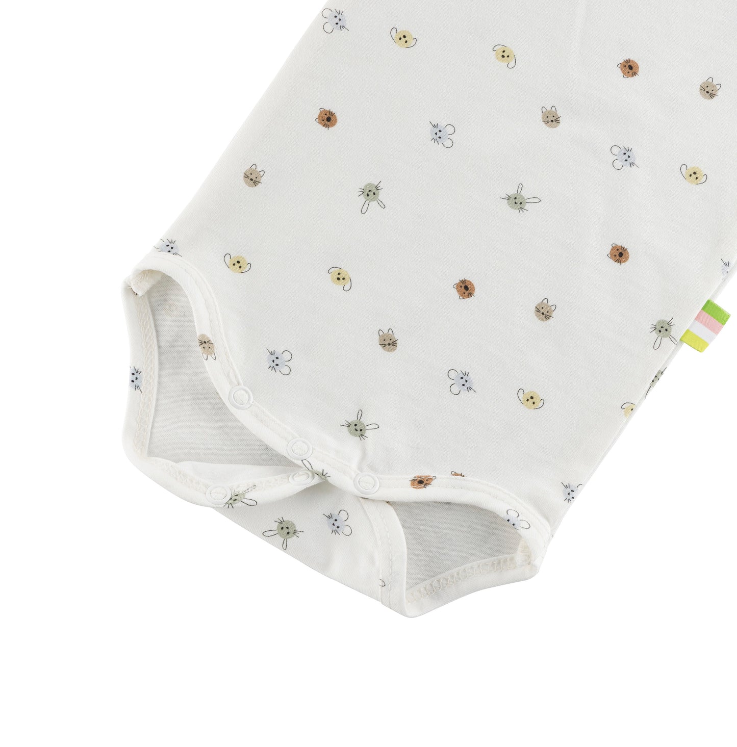 Organic Cotton Baby Body Kurzarm im Schritt mit drei Druckknöpfen für easy an- und ausziehen