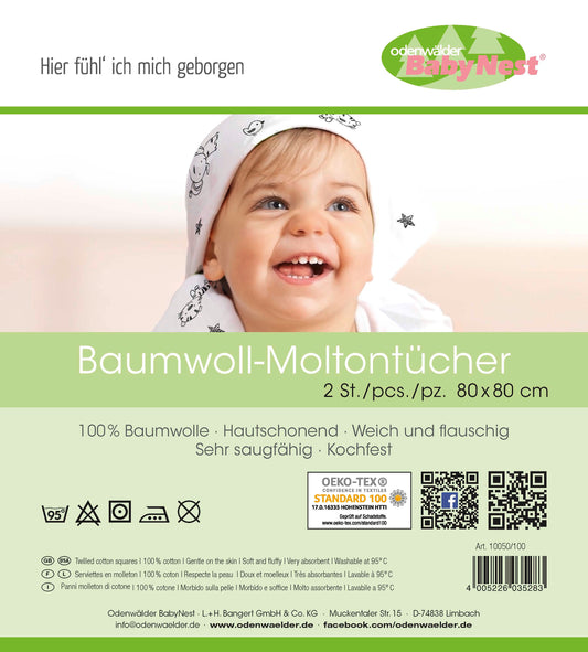 Moltontücher 2er Pack