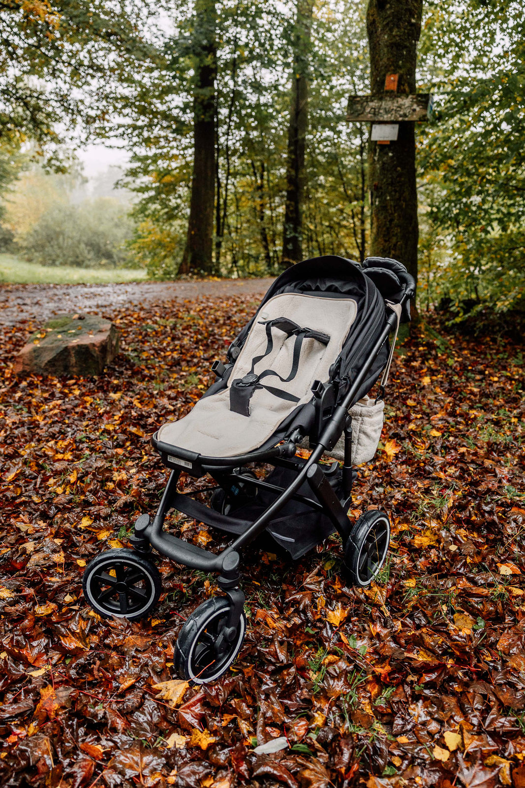 Kinderwagenauflage in Farbe ivory für das ganze Jahr im Kinderwagen