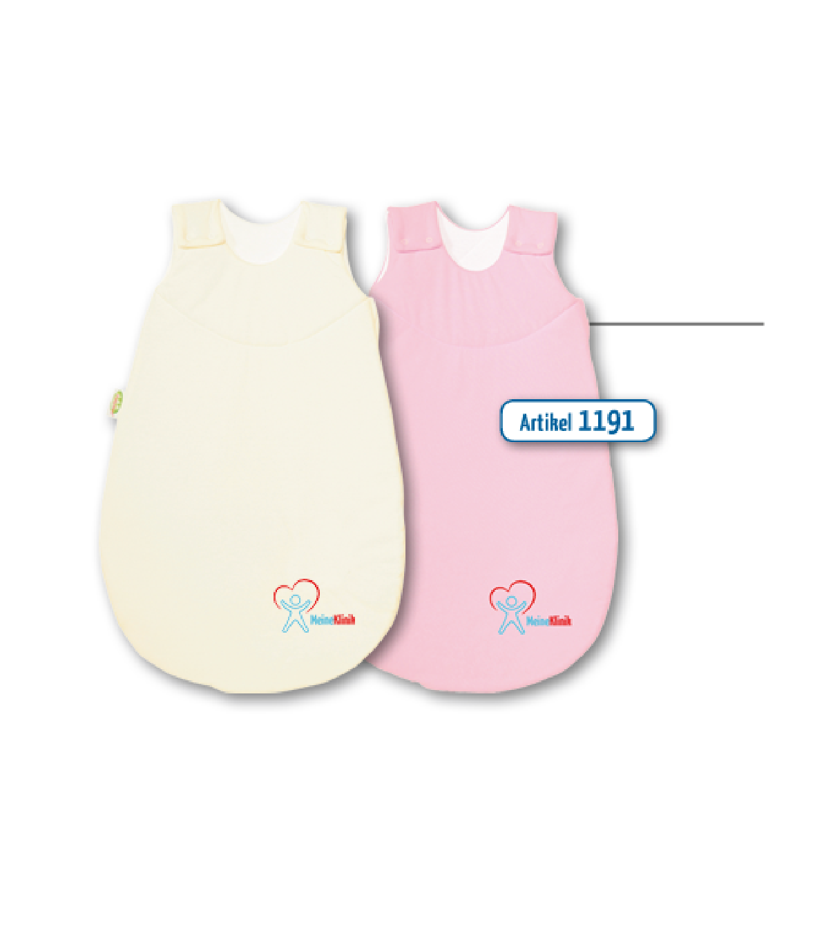 Schlafsack in cream und rosa für optimalen Baby Schlaf