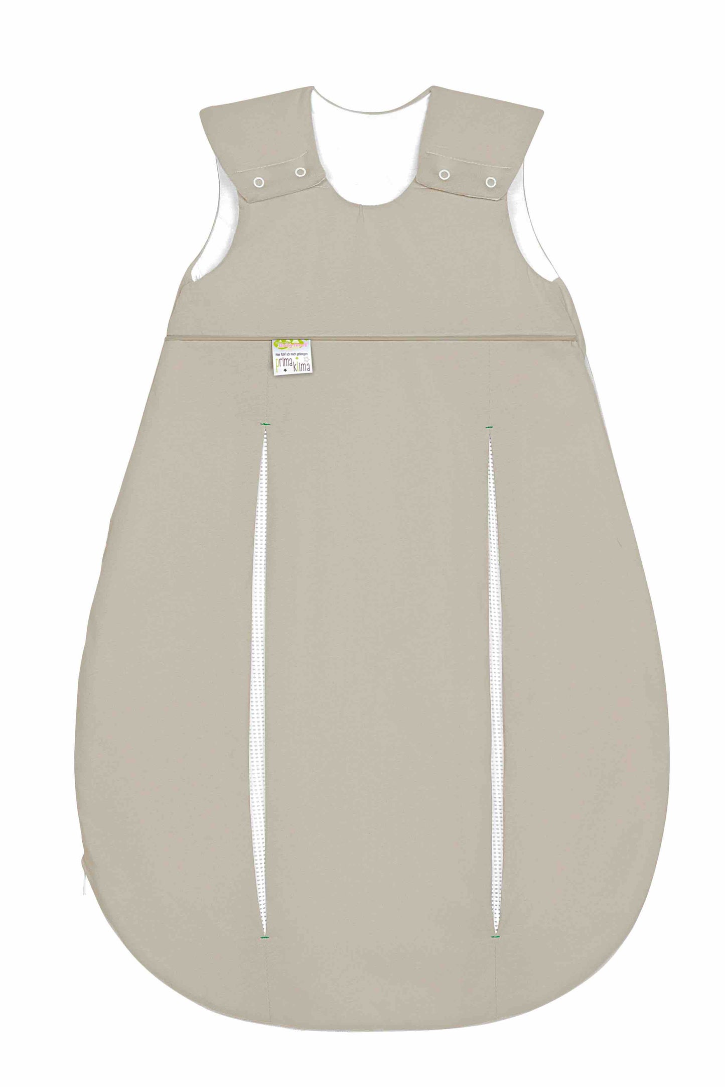Prima klima Jersey-Schlafsack in sweet chocolate für das ganze Jahr