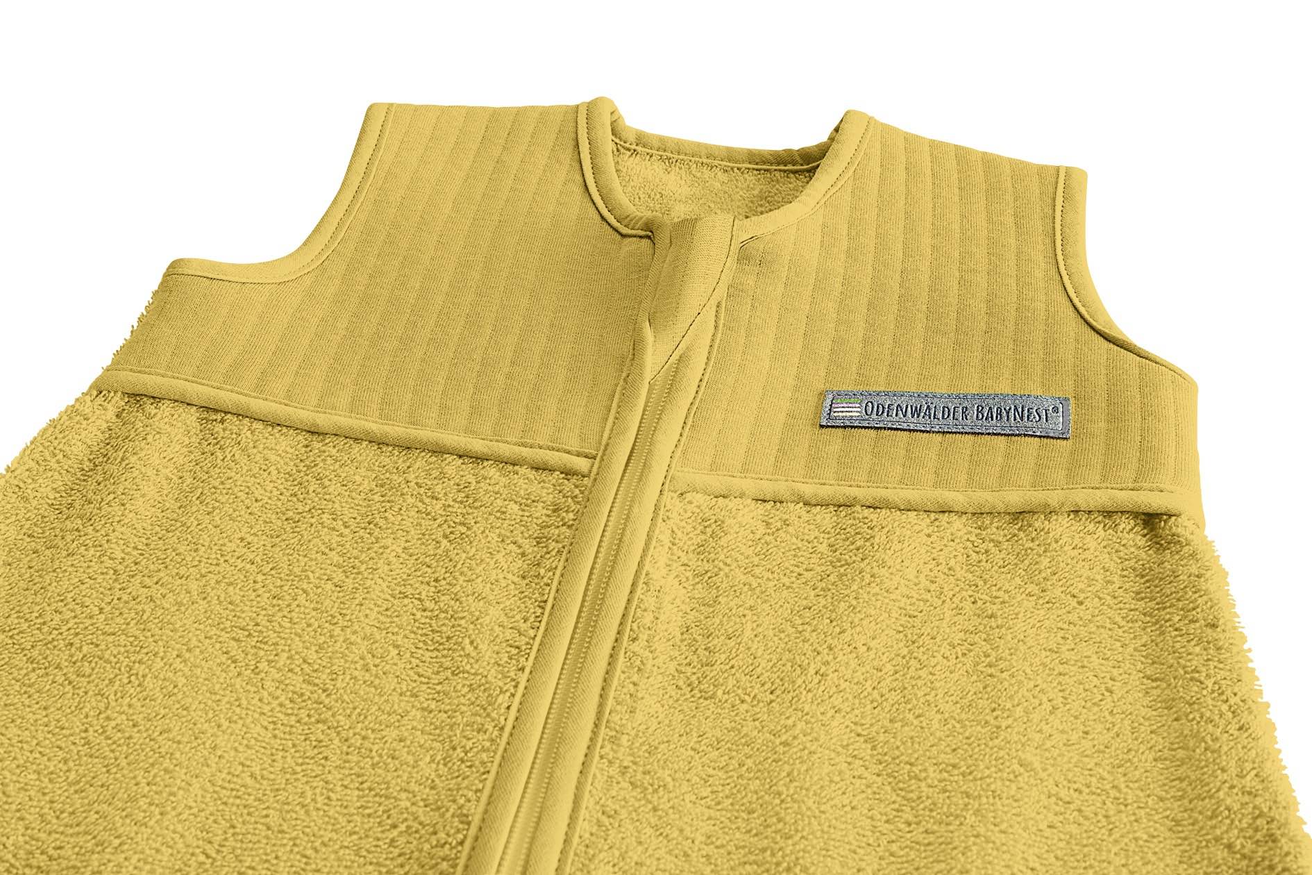 Frottee Schlafsack in mustard für Kleinkinder und Babys