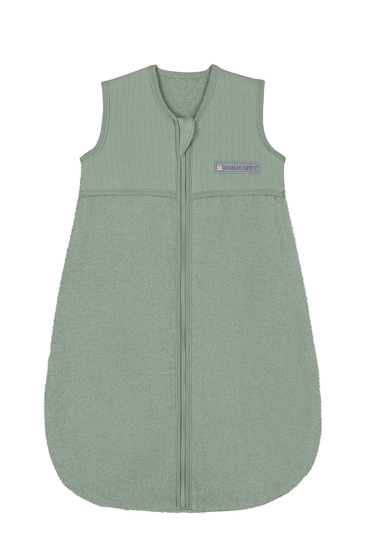 Frottee Schlafsack in deep forest für heiße Sommernächte.