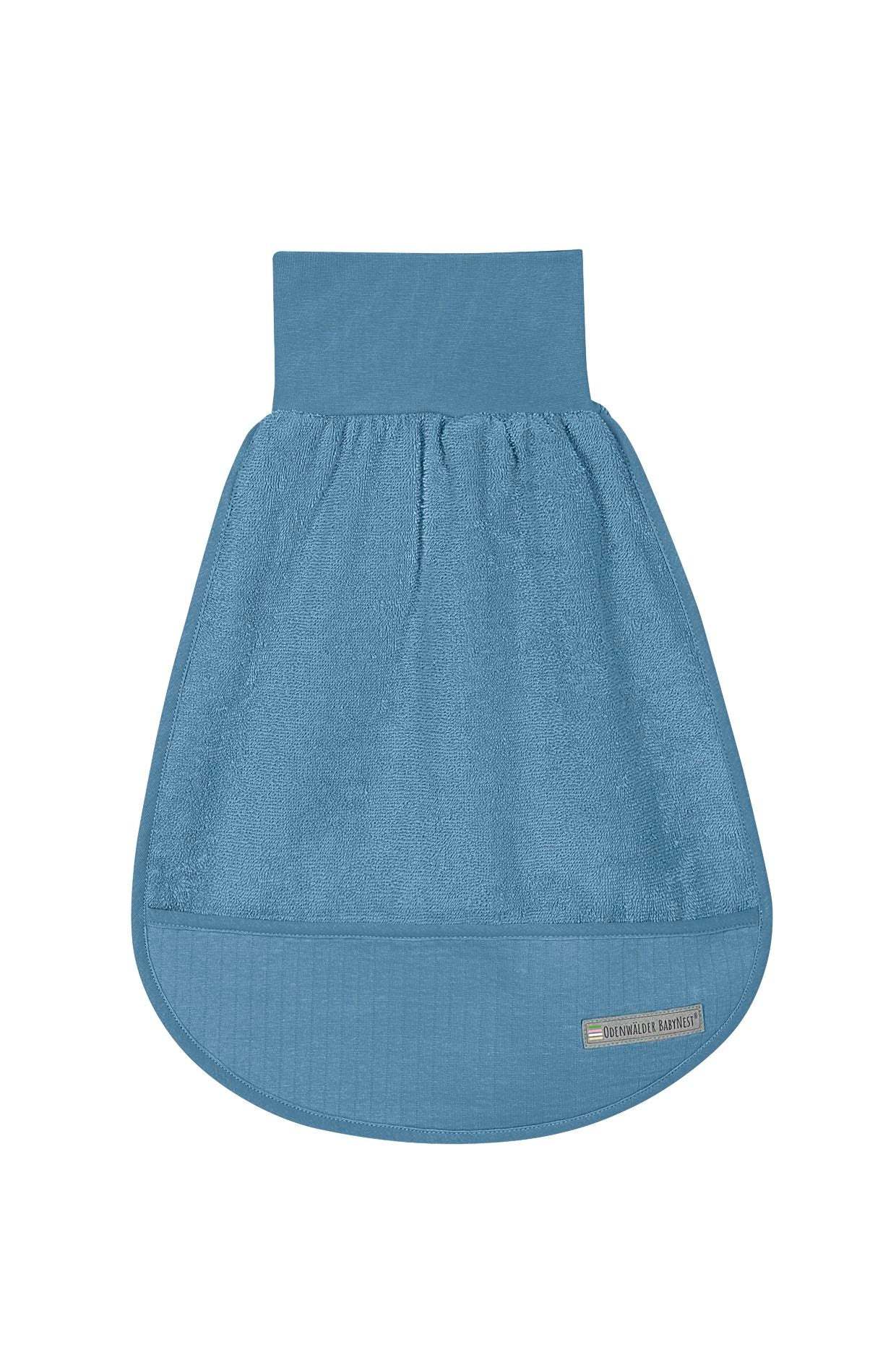Frottee Schlafnestchen in spaceblue für bequemes Schlafen im Strampelsack