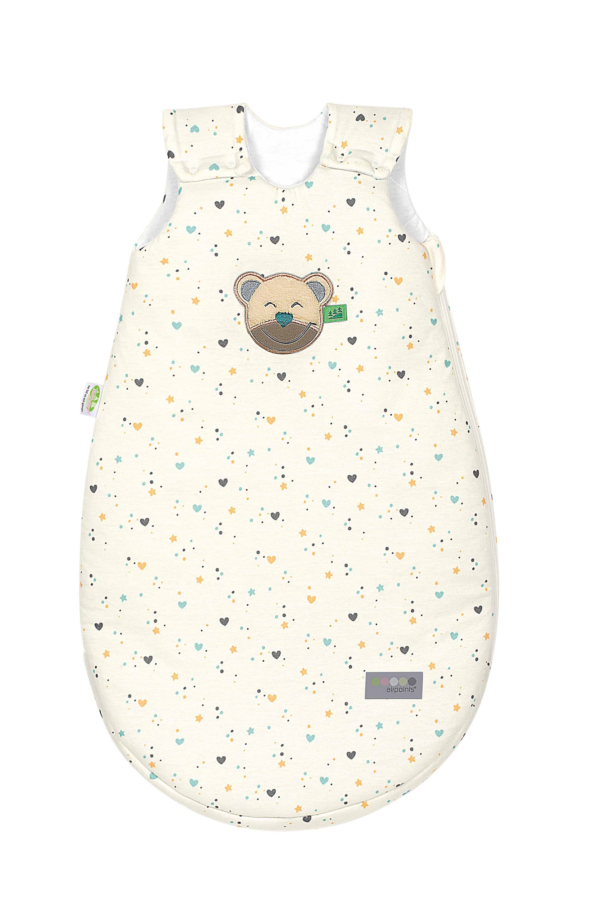 mucki point Jersey-Schlafsack in lovely stardust nature für das ganze Jahr 