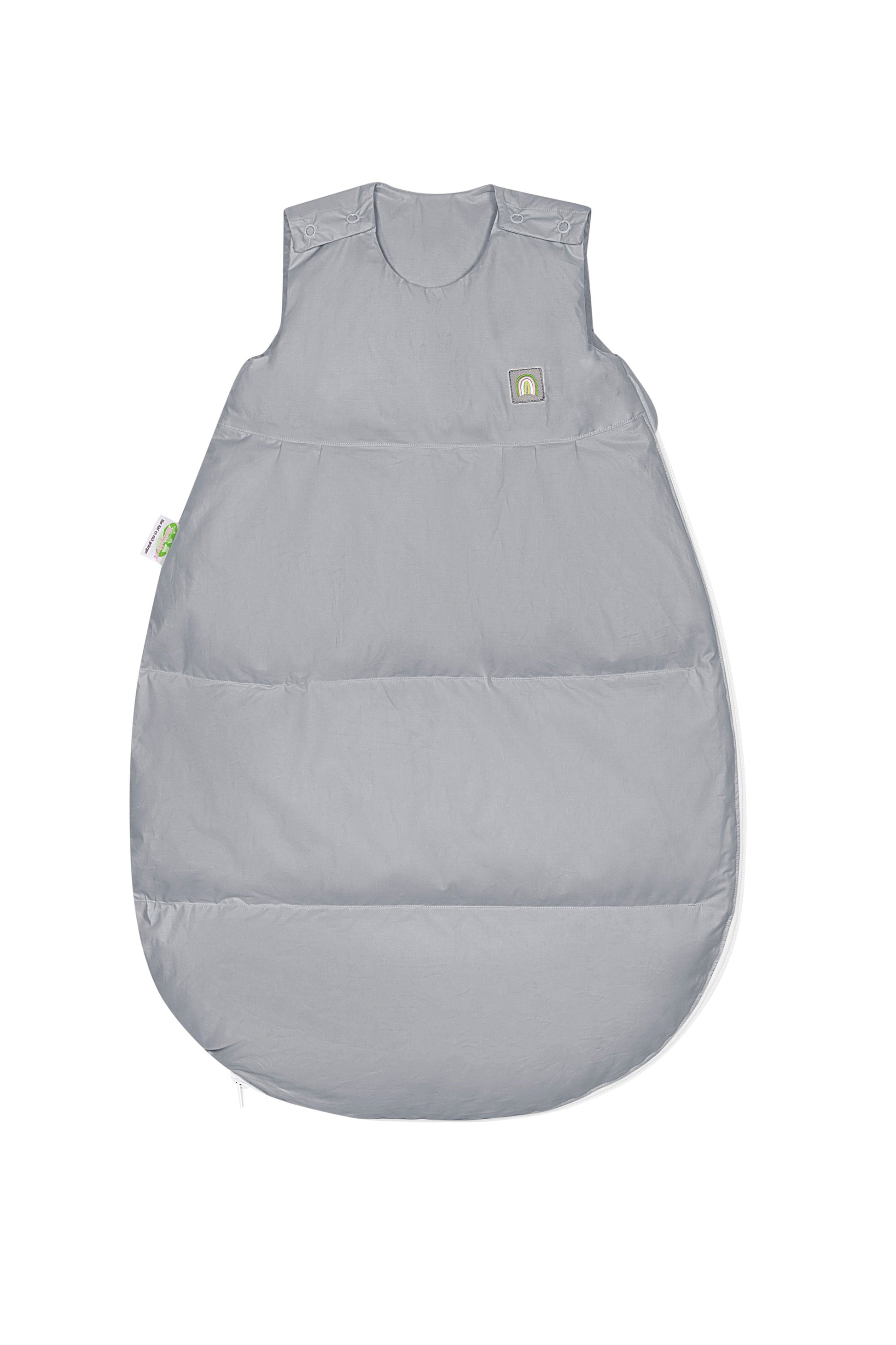 thermo-nest Daunen-Schlafsack in silber für kalte Winternächte