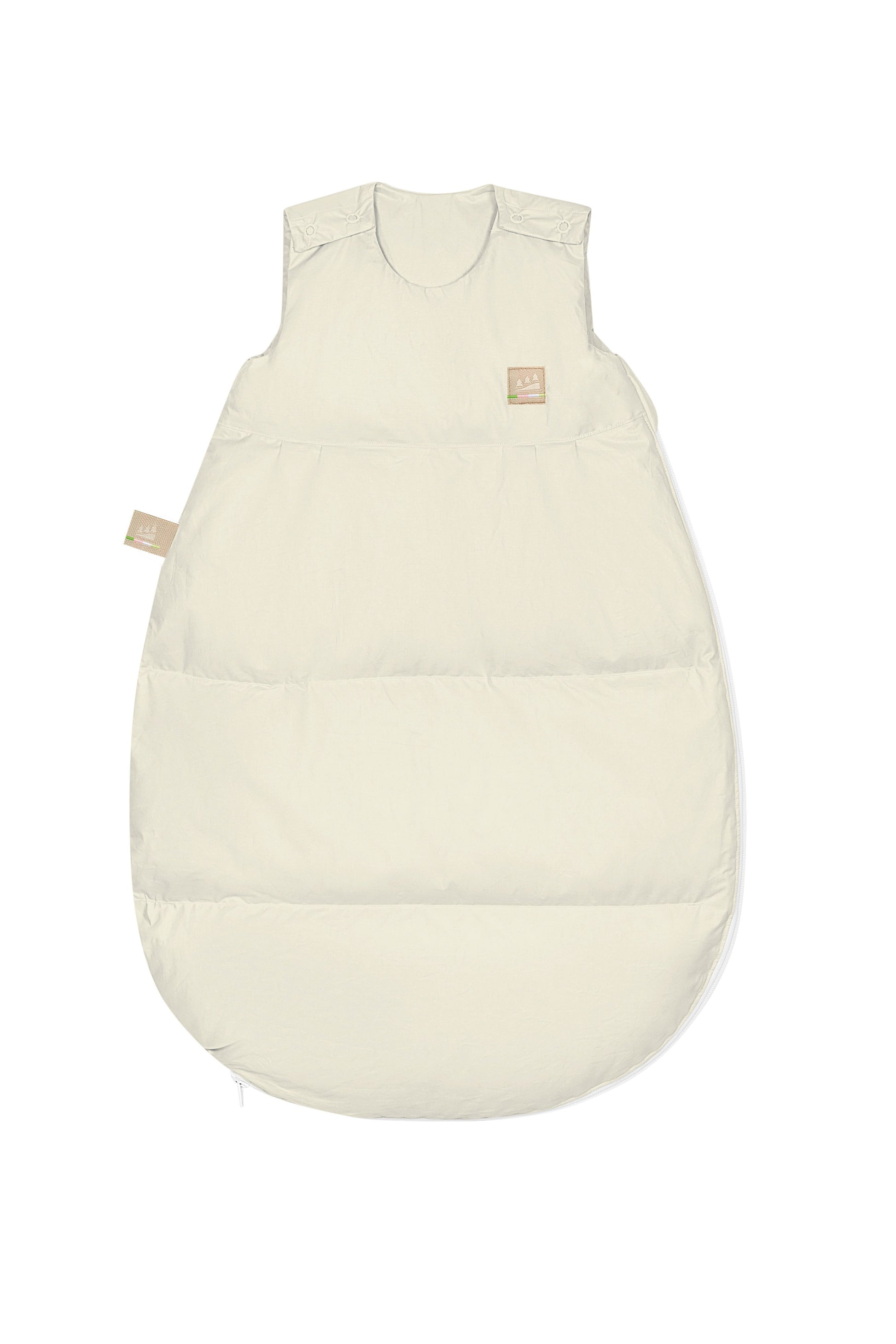thermo-nest Daunen-Schlafsack in cream für kalte Winternächte