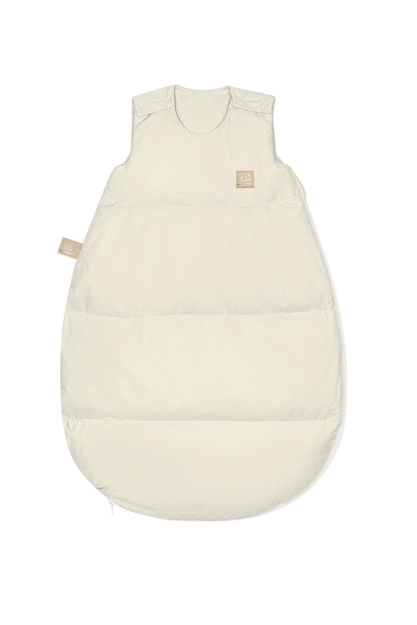 thermo-nest Daunen-Schlafsack in cream für kalte Winternächte