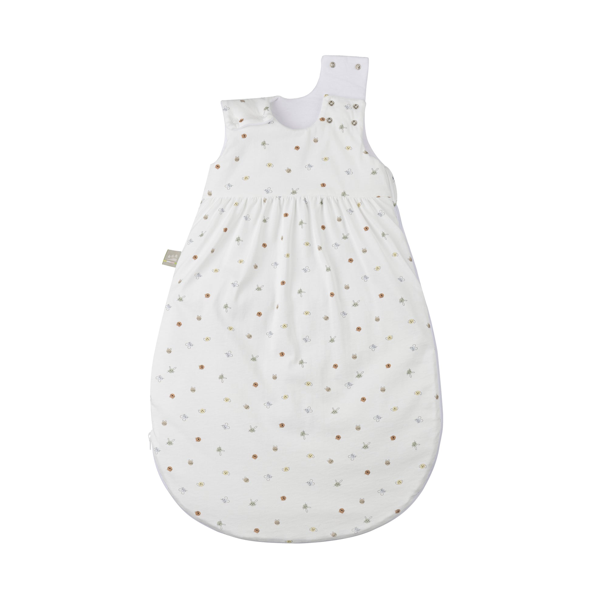 Organic Cotton Ganzjahres Schlafsack mit bis zu 2 cm Schulterverstellung - mitwachsender Schlafsack