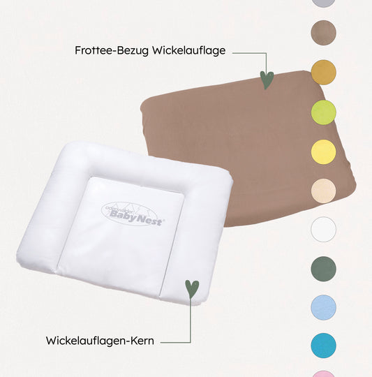 Changing pad core + terry cloth cover changing pad