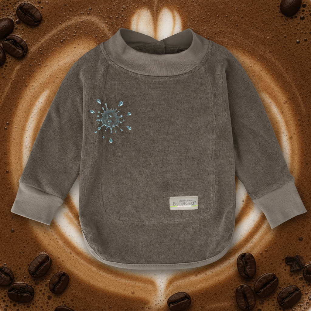 Ärmellätzchen auf Mocca