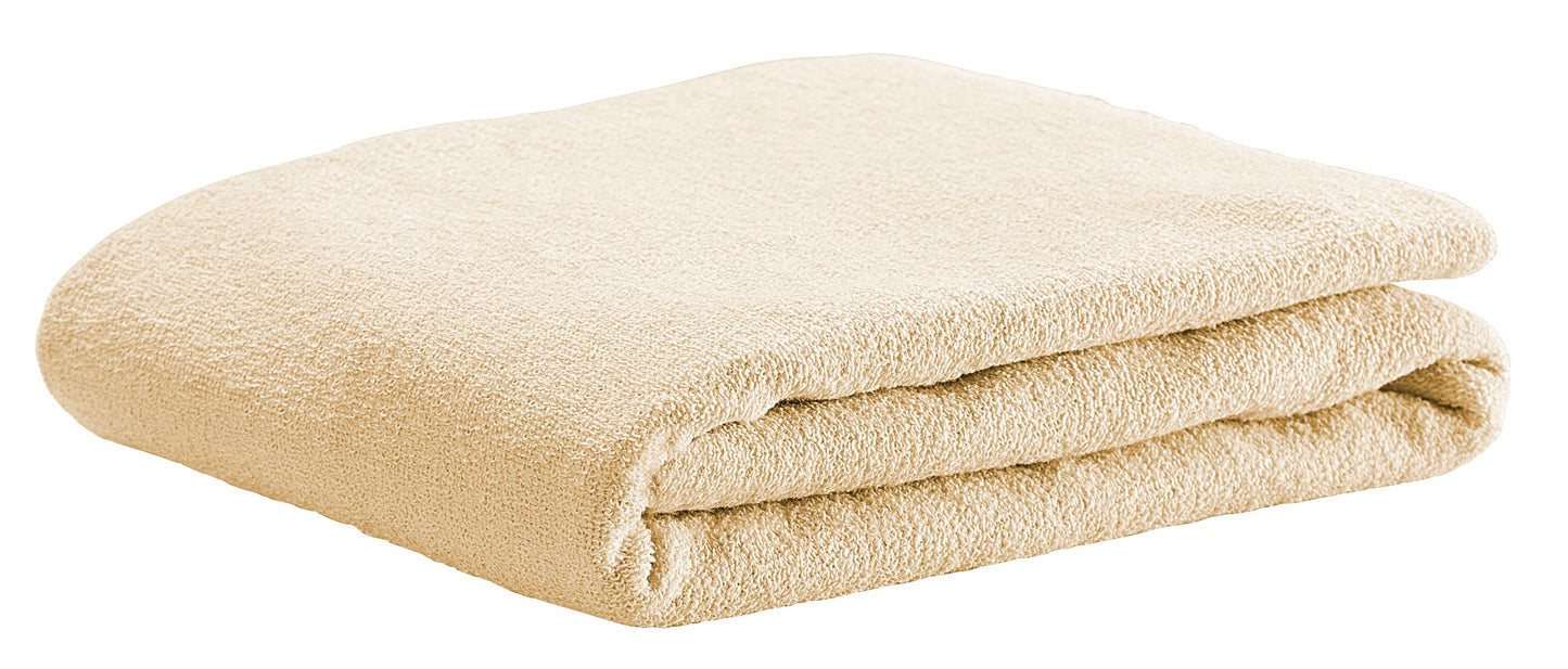 terry cloth fitted sheet + terry cloth fitted sheet