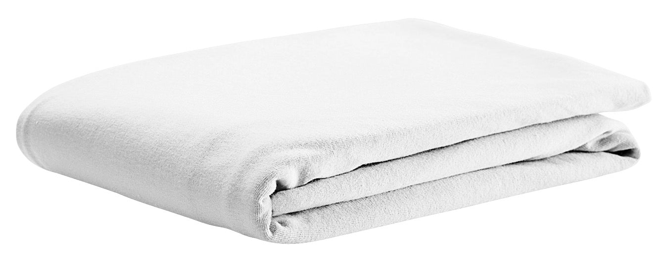 Jersey-Spannbetttuch mit Beschichtung in Farbe weiß für den täglichen Gebrauch im Babybett