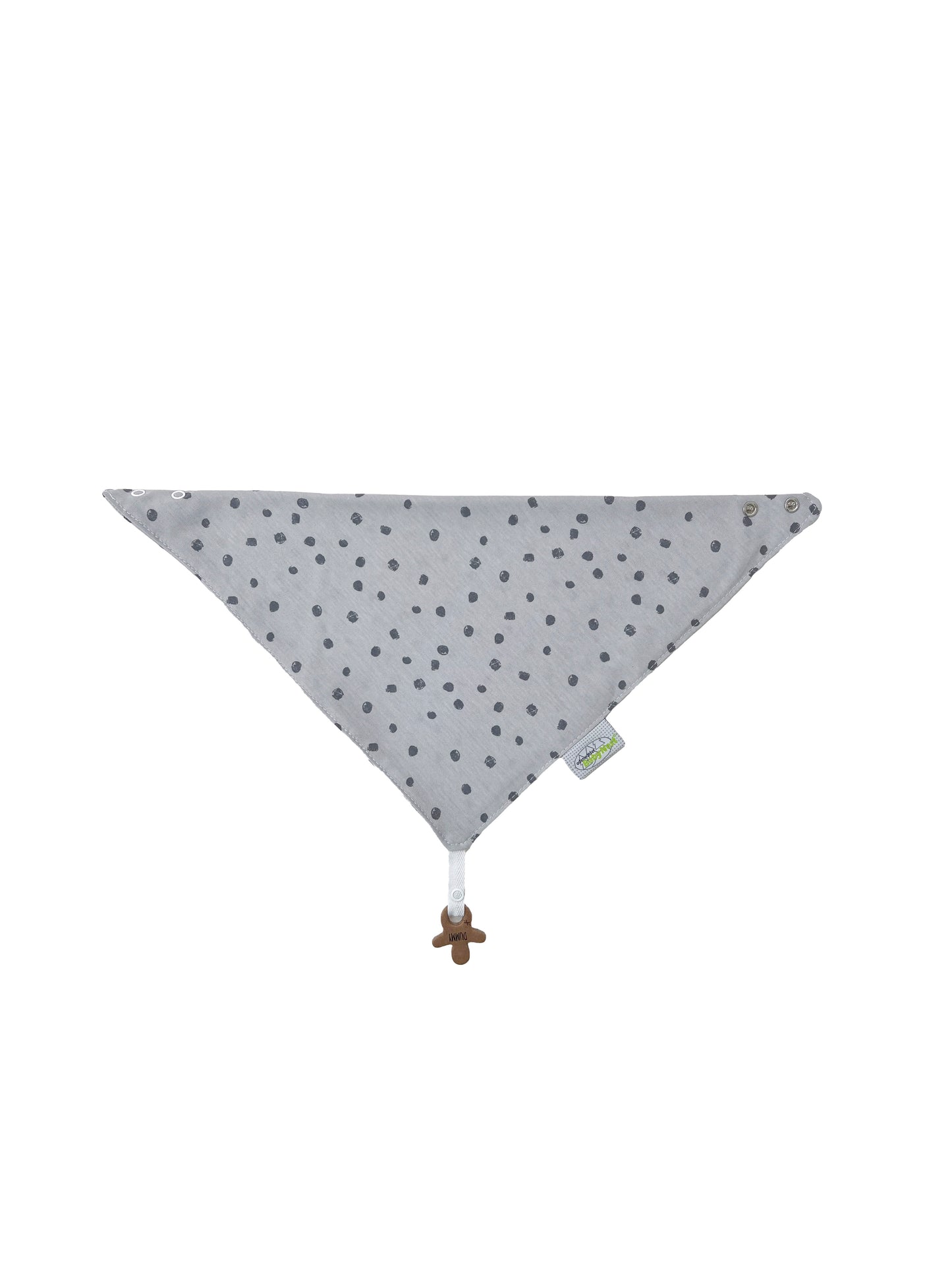 triangular scarf with pacifier chain