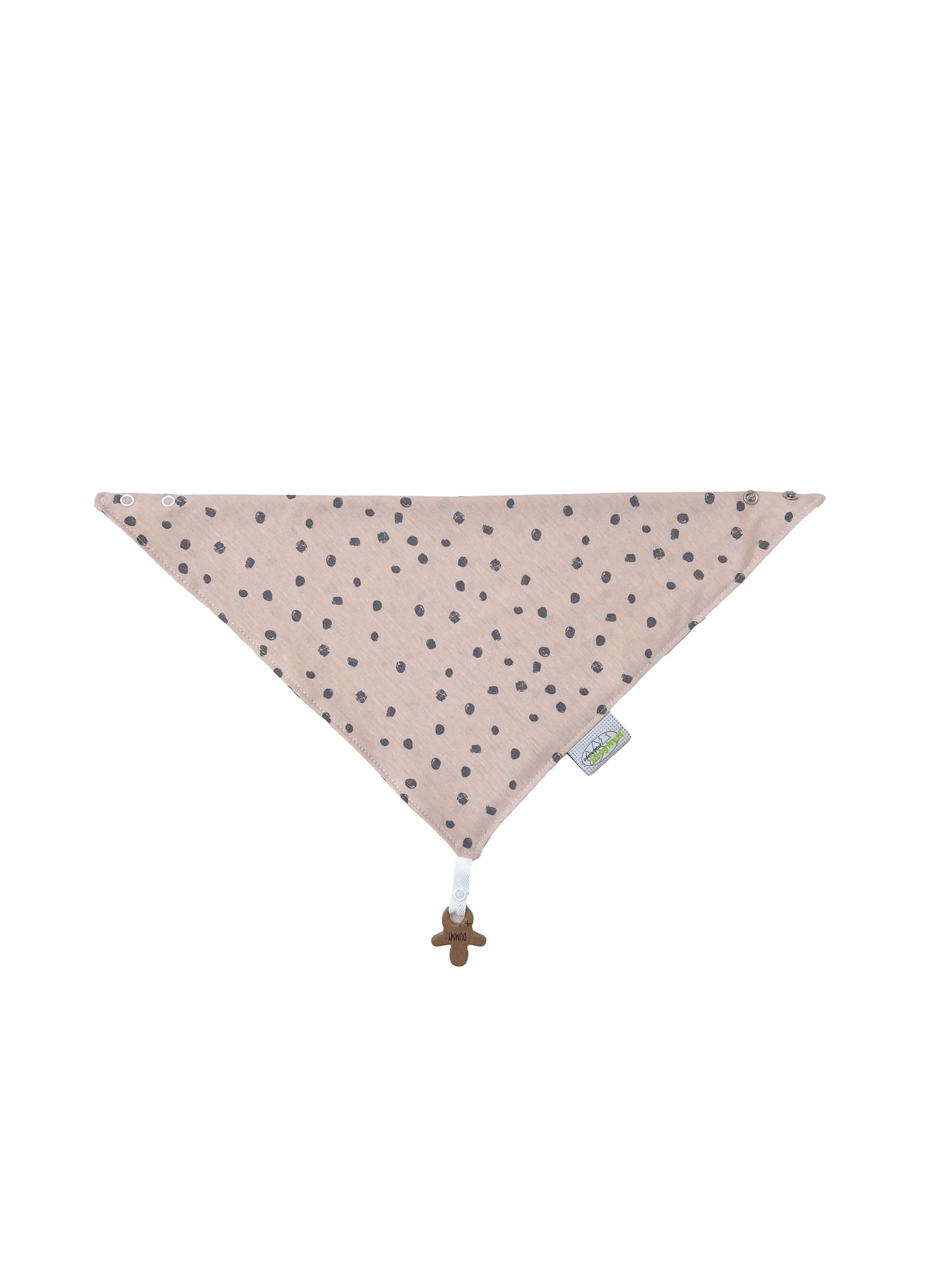 triangular scarf with pacifier chain