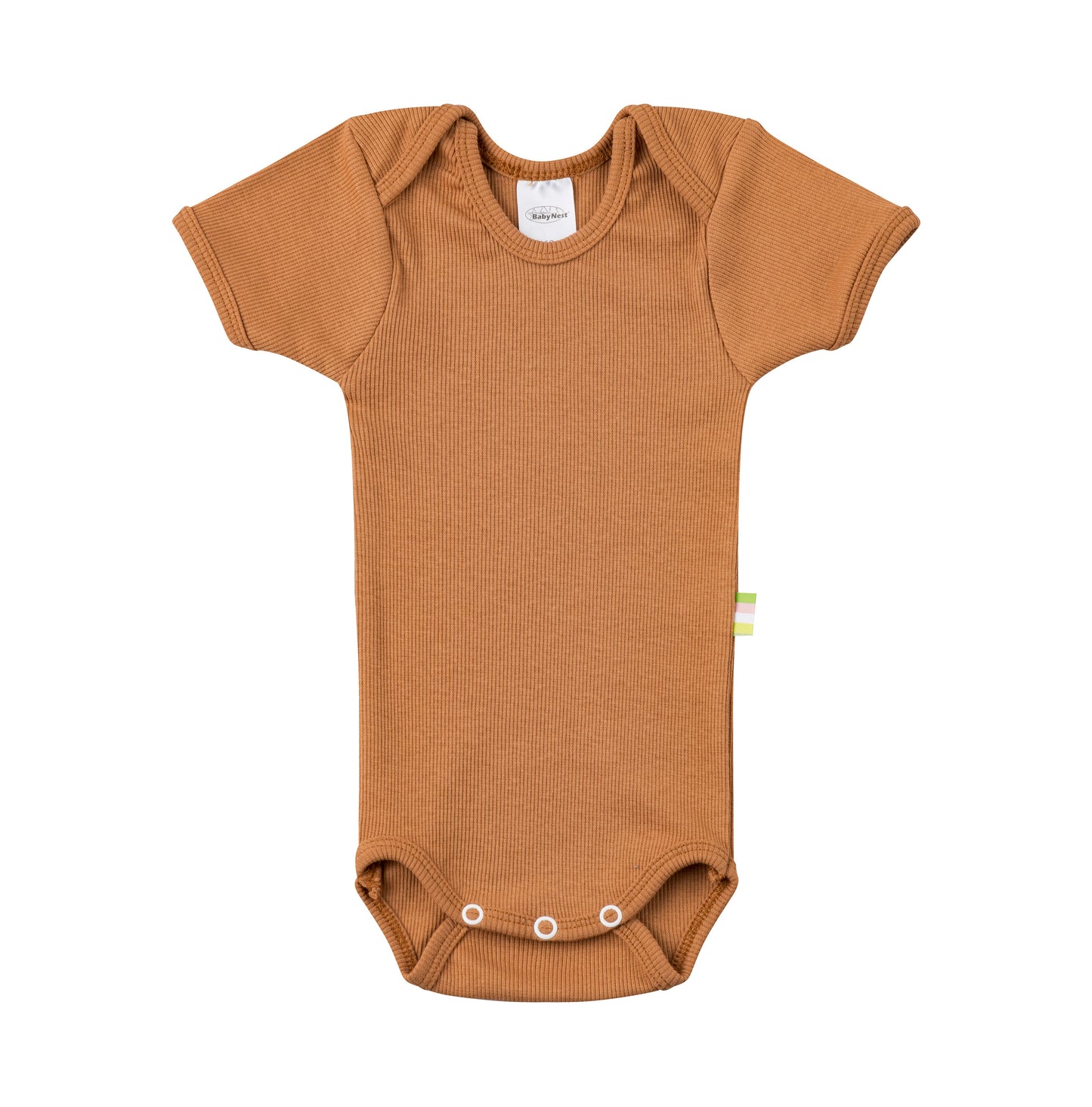 Organic Cotton Baby Body Kurzarm in Farbe amber für den täglichen Einsatz
