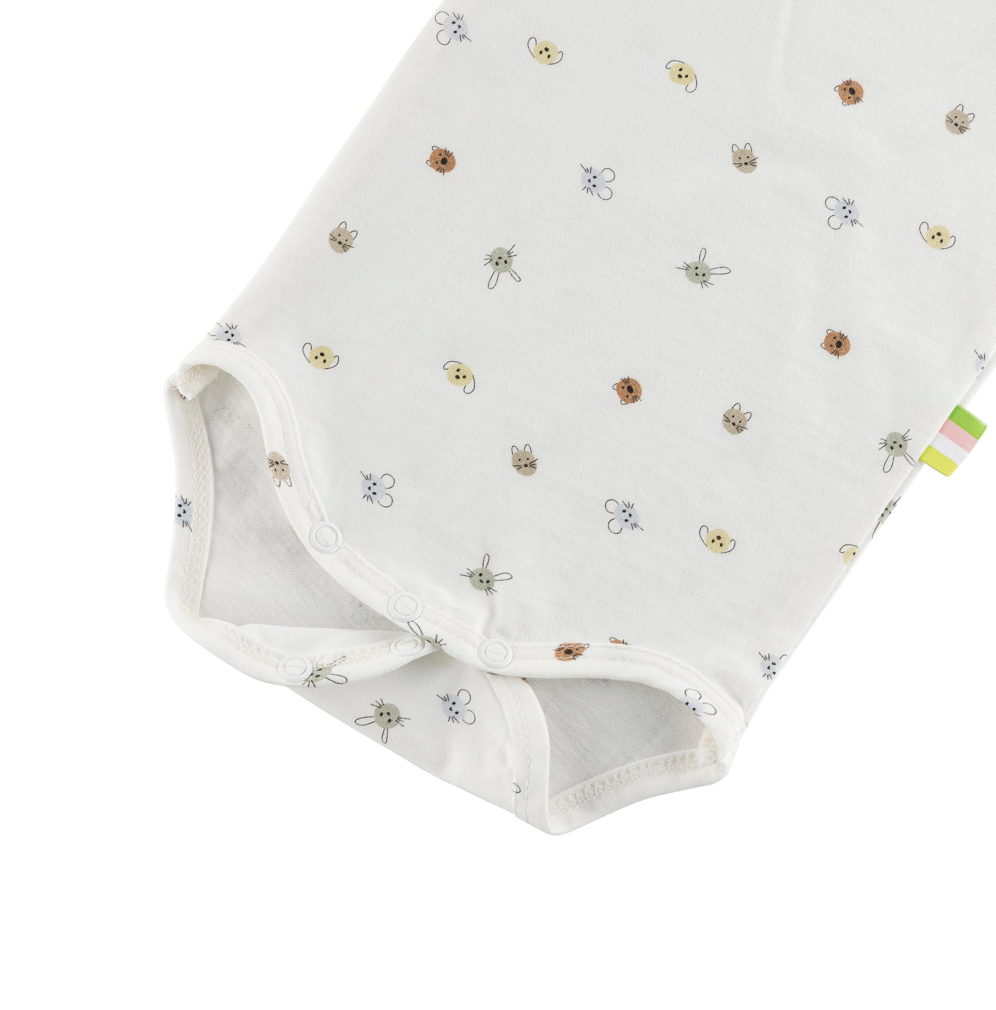 Organic Cotton Baby Body Kurzarm im Schritt mit drei Druckknöpfen für easy an- und ausziehen