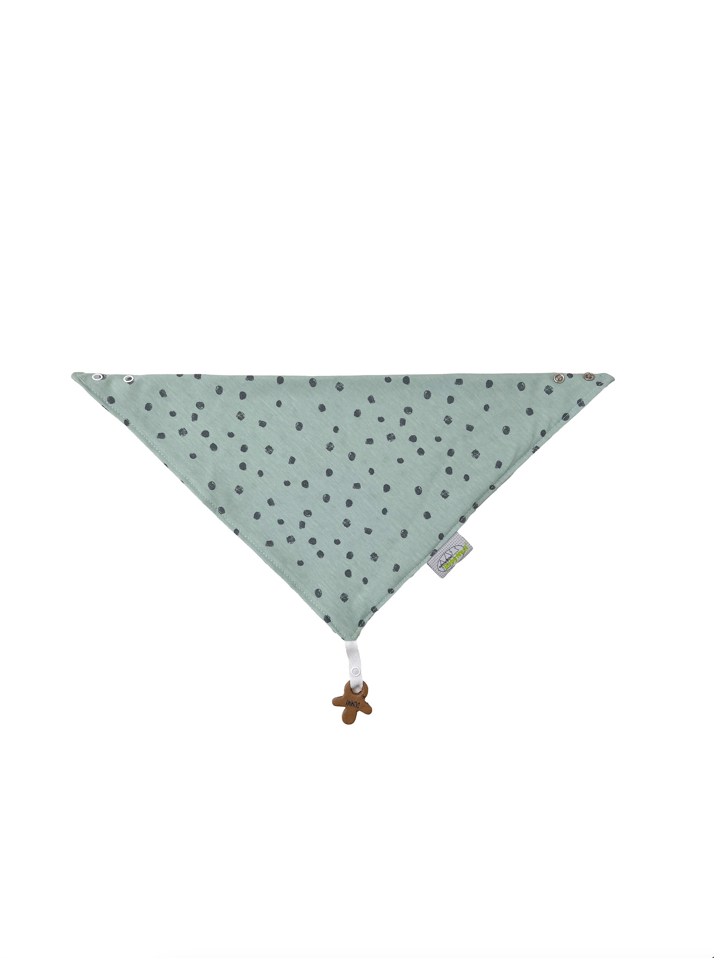 triangular scarf with pacifier chain