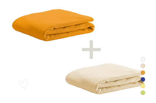 terry cloth fitted sheet + terry cloth fitted sheet