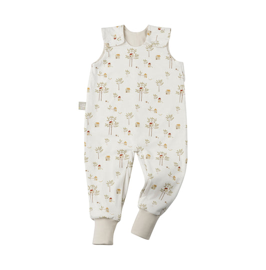 Odenwälder 1392-1095 Jersey-Schlafoverall Hopsi White Stars Light